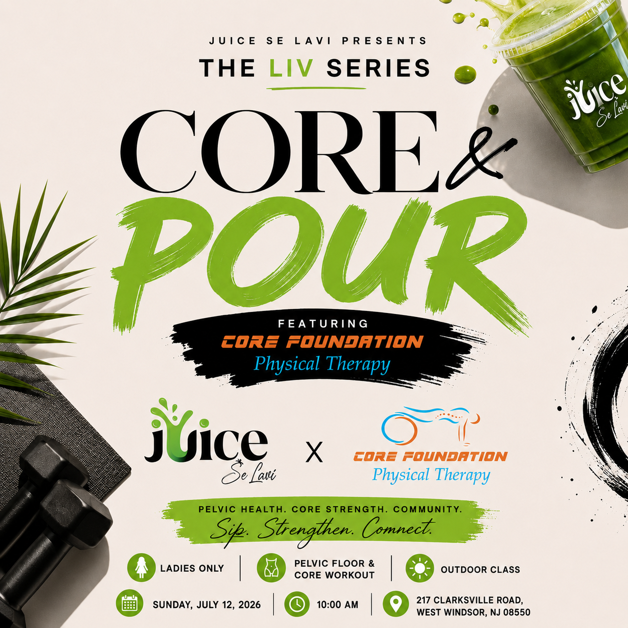 Core & Pour Pelvic Floor Registration